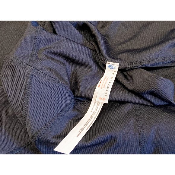 Free People Black High Waisted Back Pocket Mesh Detailing Activewear Leggings XS - Picture 8 of 9